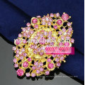 Broche de cristal de la flor del aster